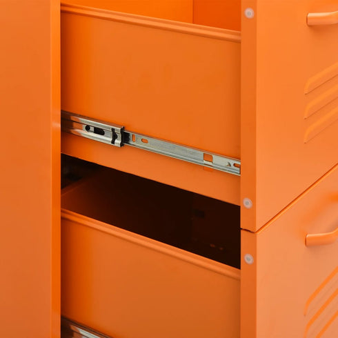Lady Jillian -  Drawer Cabinet Orange 80x35x101,5 cm Steel